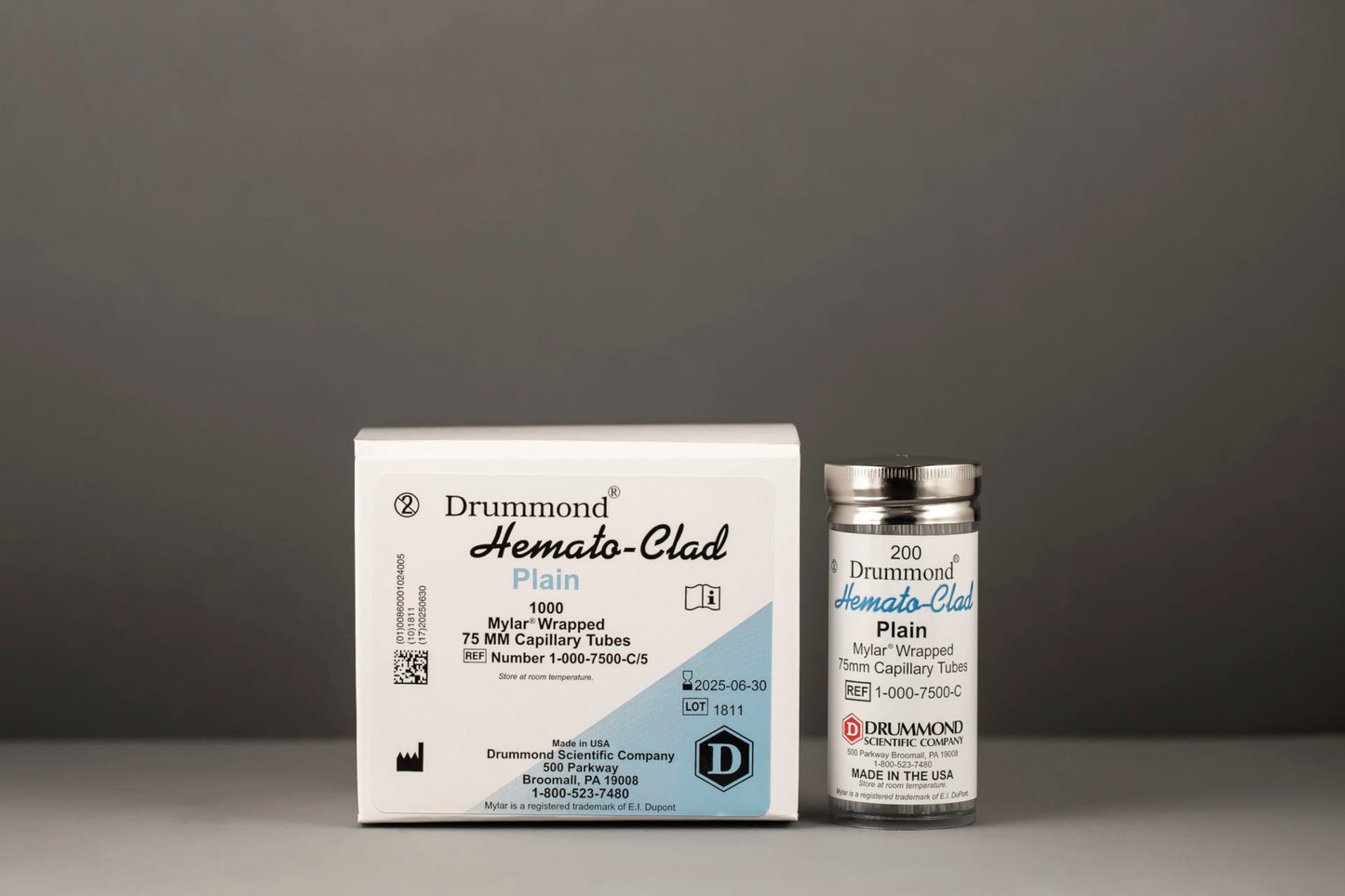 Hemato-Clad® Mylar® Wrapped Hematocrit Tubes