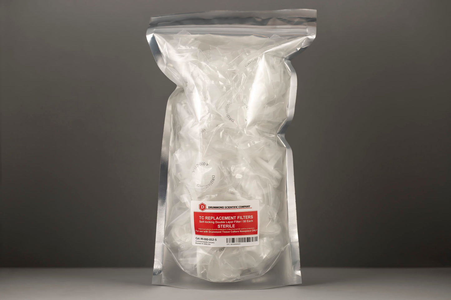 Drummond Scientific .8 µm filters: 50 pack sterile