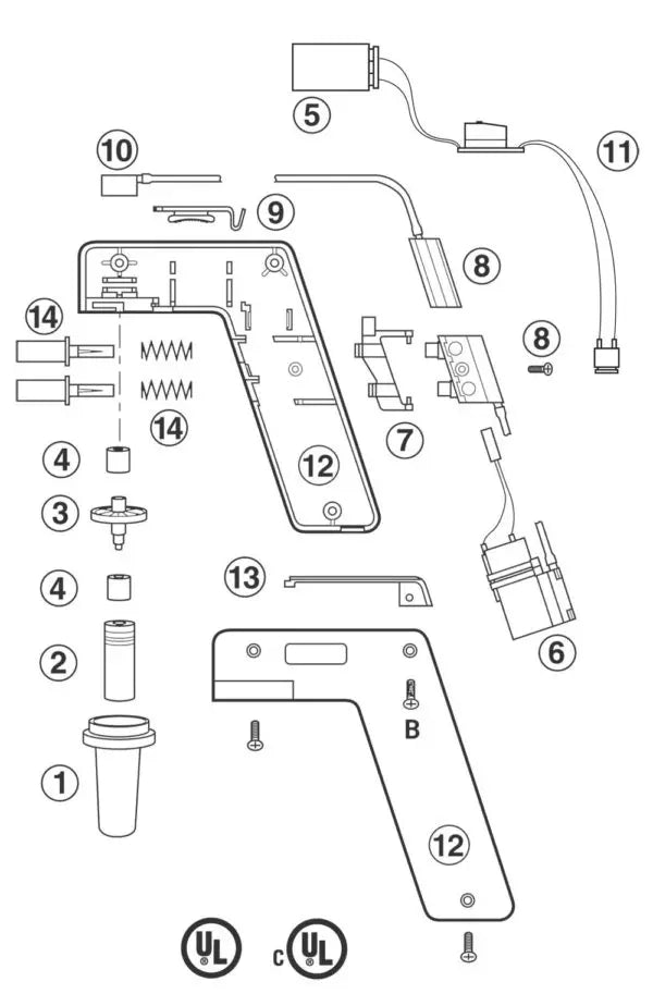 Part Breakdown for Pipet-Aid® XP