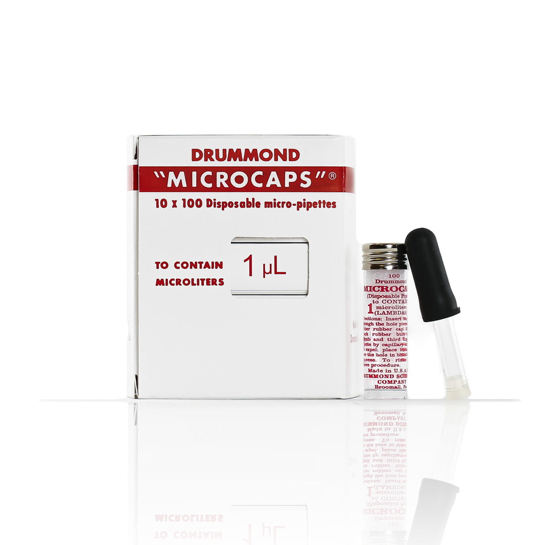 1 µL Microcaps from Drummond Scientific