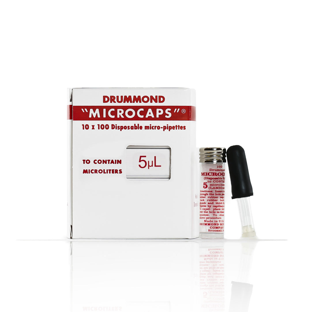 5 µL Microcaps from Drummond Scientific