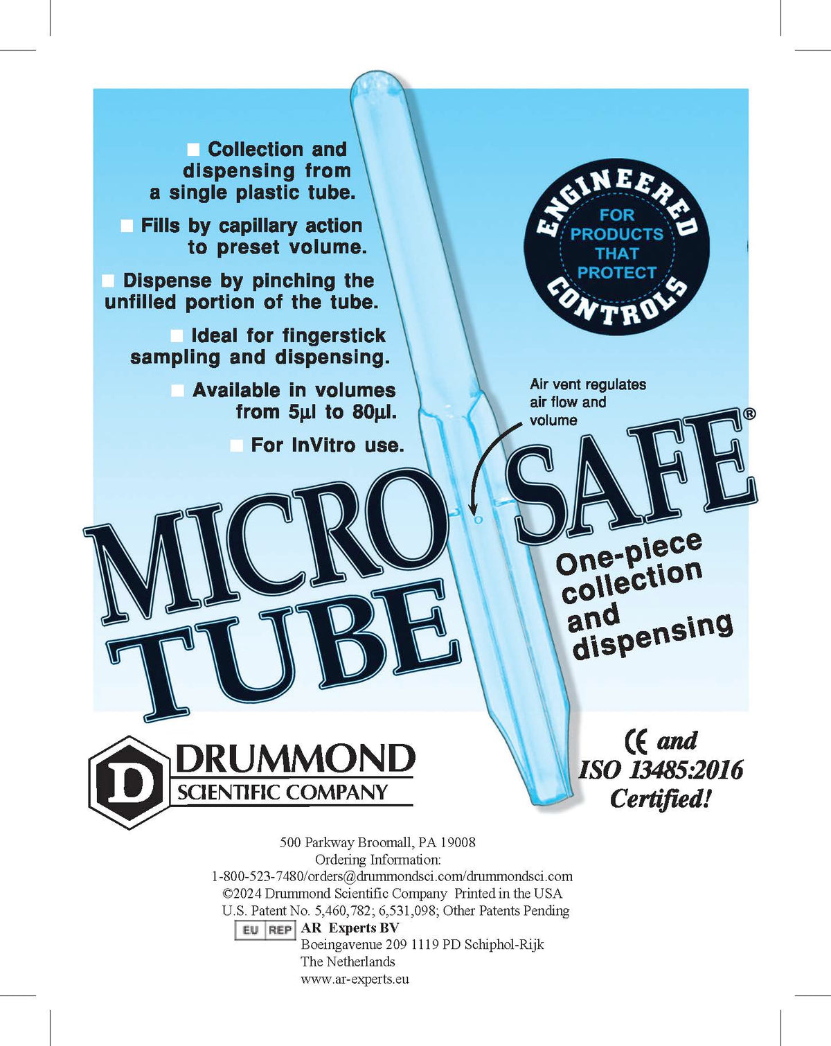 MICROSAFE® | Drummond Scientific